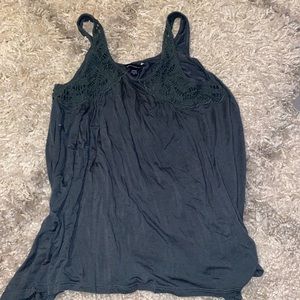 flowy tank top with lace
